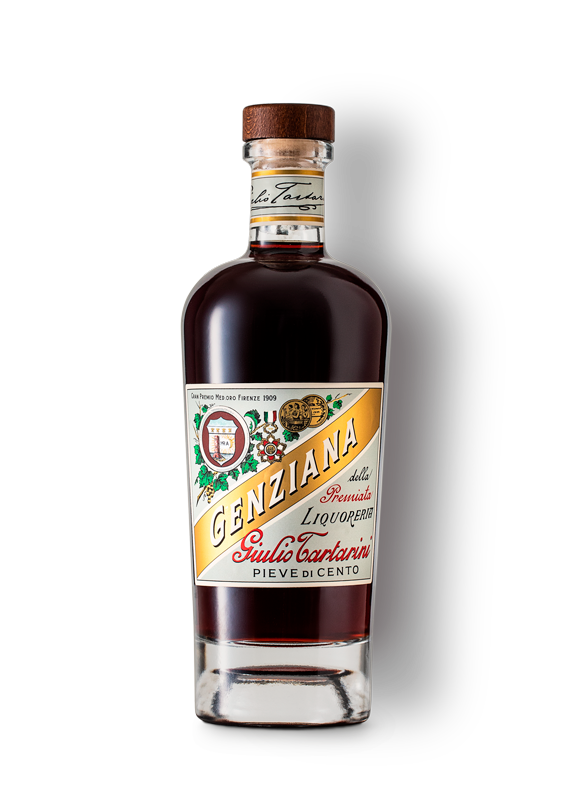 Amaro di genziana distilleria premiata liquoreria Giulio Tartarini